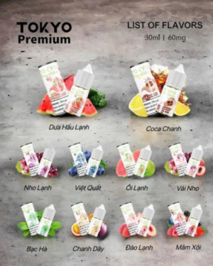 Tinh Dầu Tokio Premium Juice 30ml Saltnic 50MG hàng chính hãng