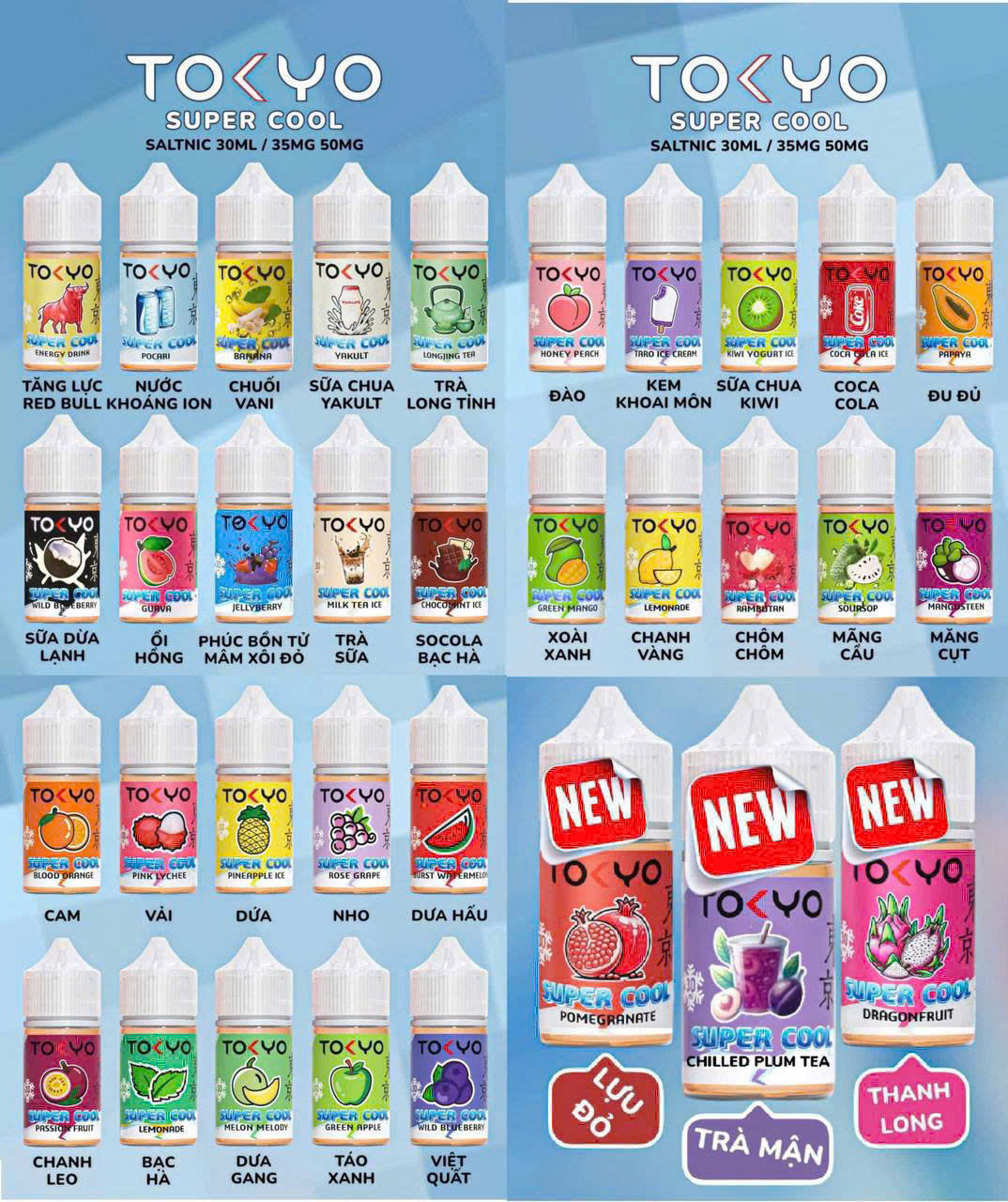 Tinh Dầu Tokio Juice 30ml Saltnic 50MG hàng chính hãng