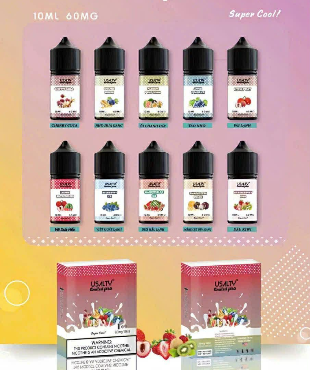 tinh dầu vape 10ml