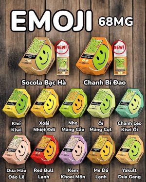 Tinh Dầu Emoji Juice 30ml Saltnic 68MG hàng chính hãng